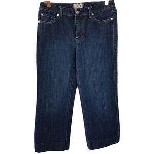 White House Black Market Embellished Jeans Blanc Size 4 Dark Wash 5 Pockets